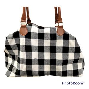 Buffalo checked weekend bag or purse!